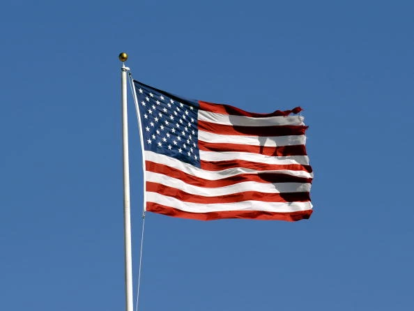 American flag blowing in the wind American flag blowing in the wind