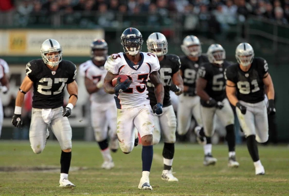 Willis McGahee - Denver Broncos vs Oakland Raiders Willis McGahee - Denver Broncos vs Oakland Raiders