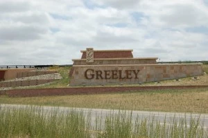 City of Greeley Sign on Highway 34 City of Greeley Sign on Highway 34