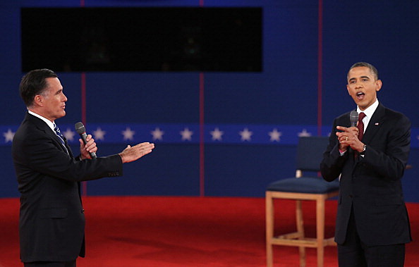 Barack Obama And Mitt Romney Participate In Second Presidential Debate Barack Obama And Mitt Romney Participate In Second Presidential Debate
