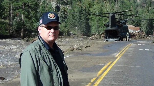 Larimer County Sheriff Justin Smith In Big Thompson Canyon Larimer County Sheriff Justin Smith In Big Thompson Canyon