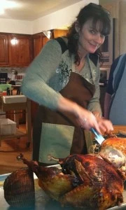 Todd's Wife Jenny Carves Turkey Todd's Wife Jenny Carves Turkey