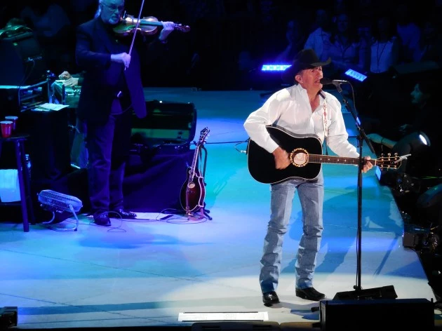 George Strait Cowboy Rides Away Tour 4/5/14 Pepsi Center in Denver George Strait Cowboy Rides Away Tour 4/5/14 Pepsi Center in Denver