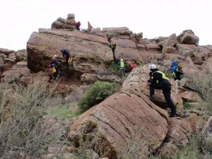 Larimer County Search and Rescue team in action Larimer County Search and Rescue team in action
