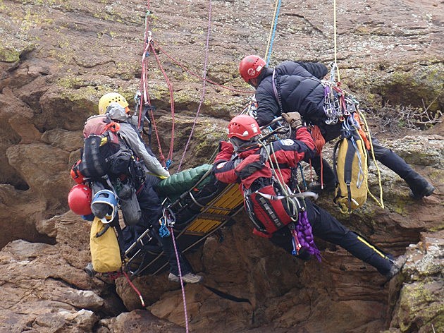 Larimer County Search and Rescue Team in action Larimer County Search and Rescue Team in action