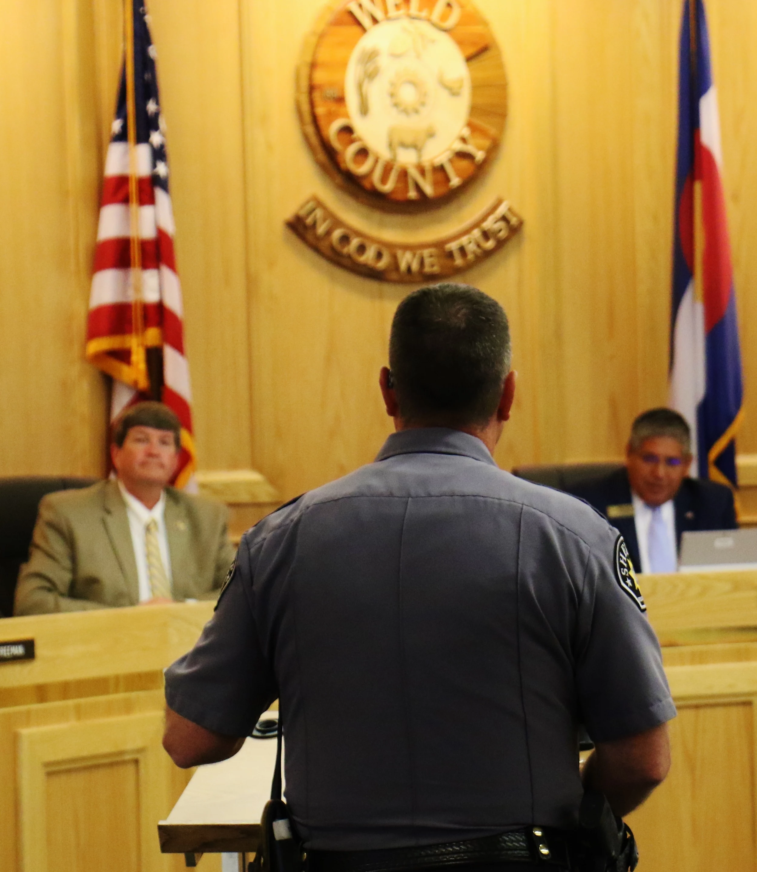 Weld County Commissioners present proclamation for Fallen Officers