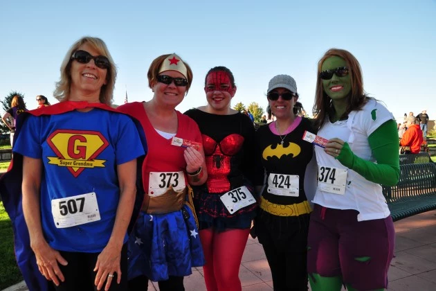 Superhero Run Participants