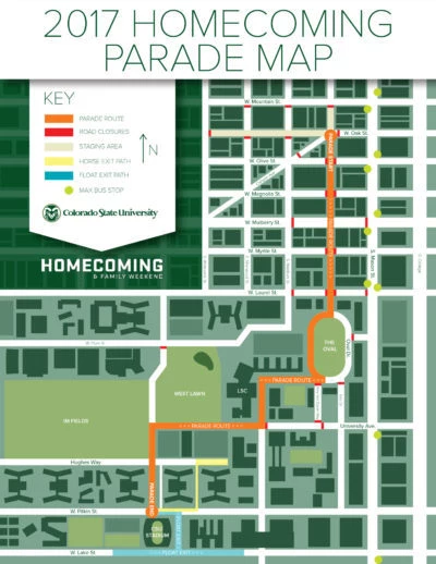 CSU Homecoming Parade Route CSU Homecoming Parade Route
